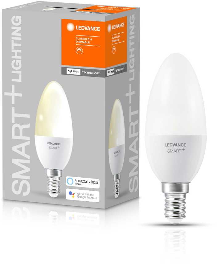 Ledvance Smart Išmanioji LED lempa SMART WIFI, B38, 5W, E14, 470lm, dim