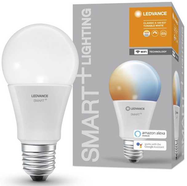 Ledvance Smart 14W LED lemputė SMART+ WiFi Classic Tunable Baltas 100, E27, 2700…6500K