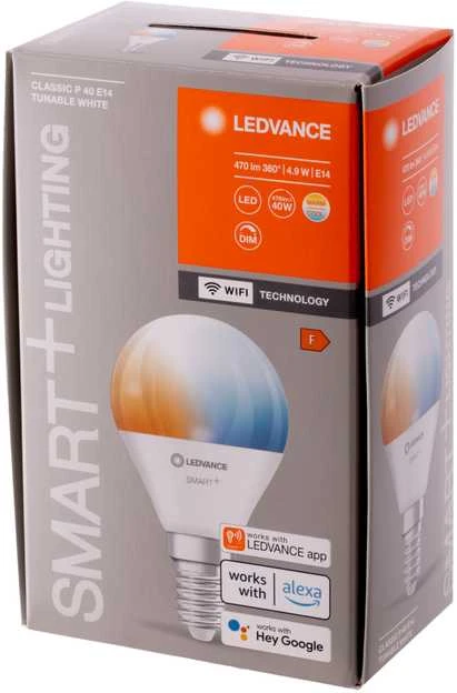 Ledvance Smart LEMP LED WIFI P40 E14 4.9W 470LM TW