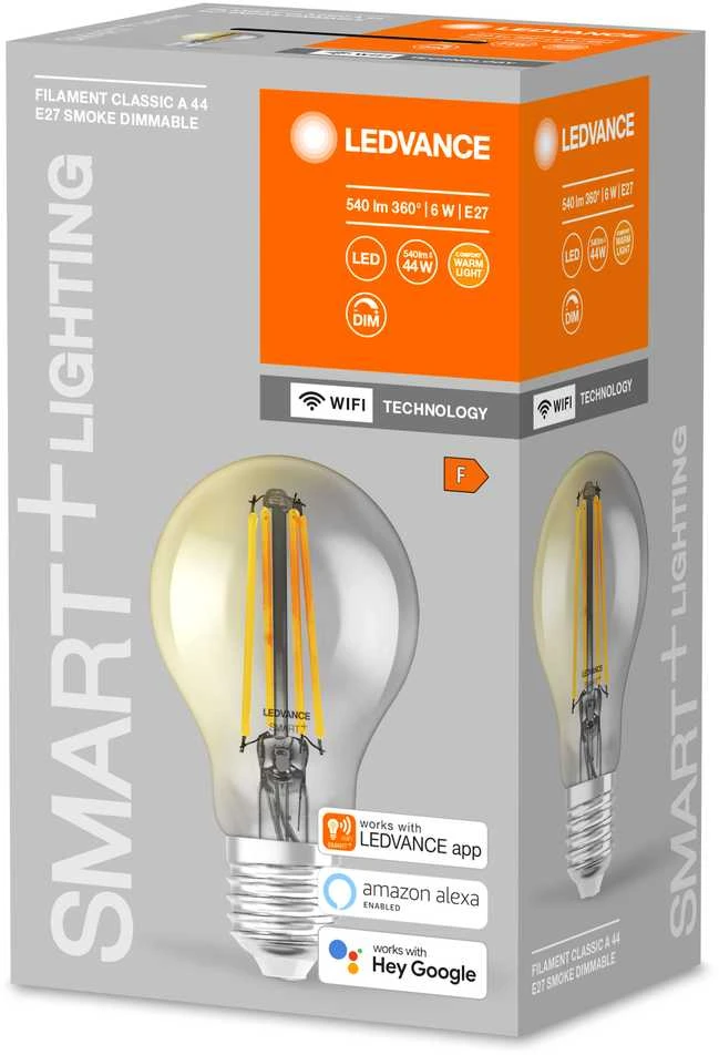 Ledvance Smart 6W LED lemputė SMART+ Filament Classic Dimmable 44, E27, 2500K