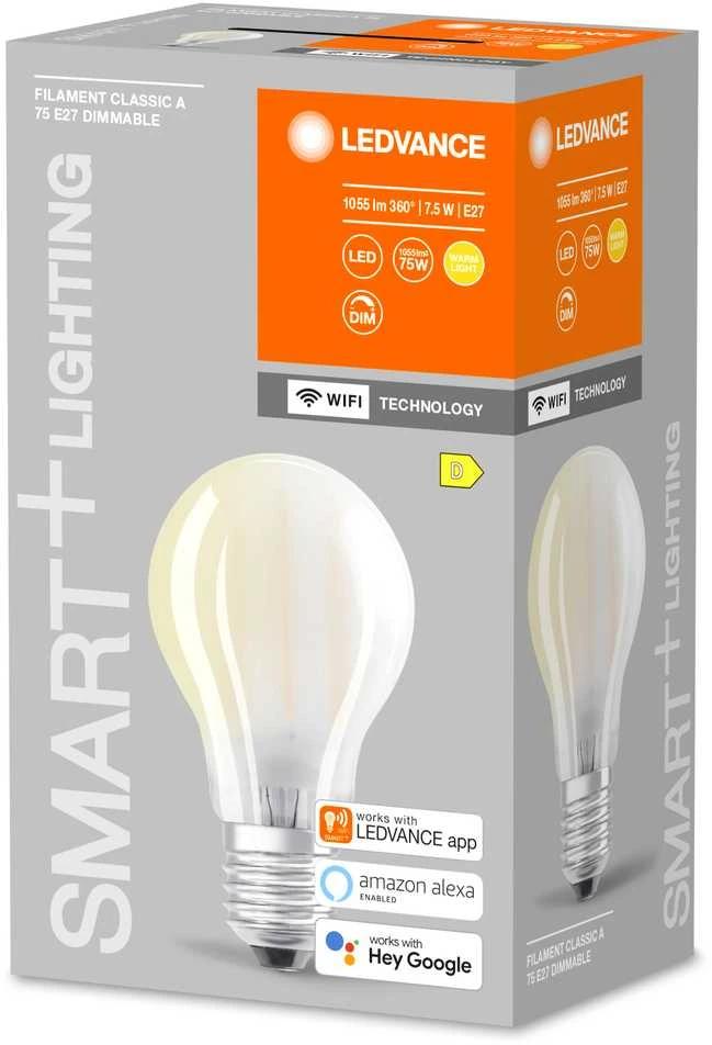 Ledvance Smart 7,5W LED lemputė SMART+ Filament Classic Dimmable 75, E27, 2700K