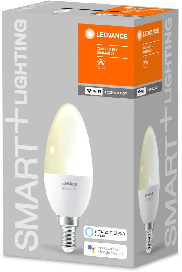 Ledvance Smart Išmanioji LED lempa SMART WIFI, B38, 5W, E14, 470lm, dim