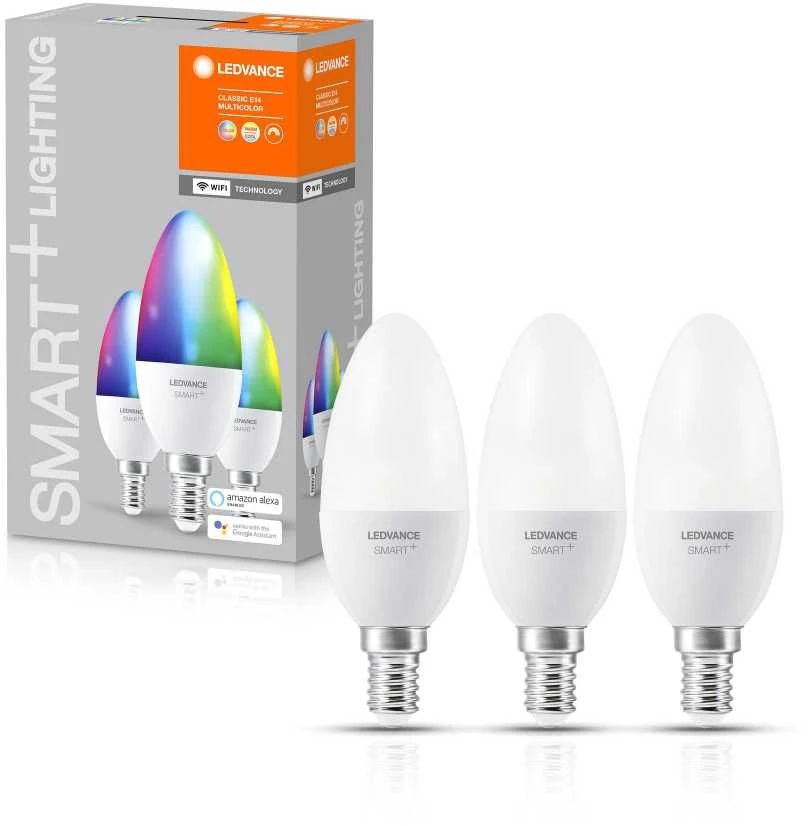 Ledvance Išmanioji LED lempa SMART WIFI, B38, 5W, E14, 470lm,RGBX3VNT