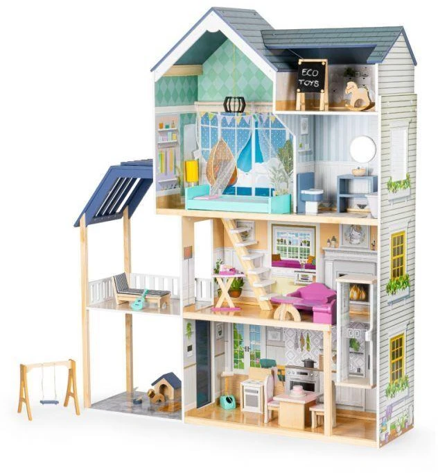 Lėlių namelio rezidencija XXL Maya 28 el. ECOTOYS