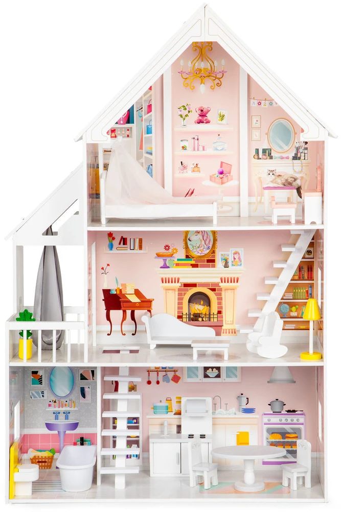 Medinis lėlių namelis XXL Powder Residence ECOTOYS