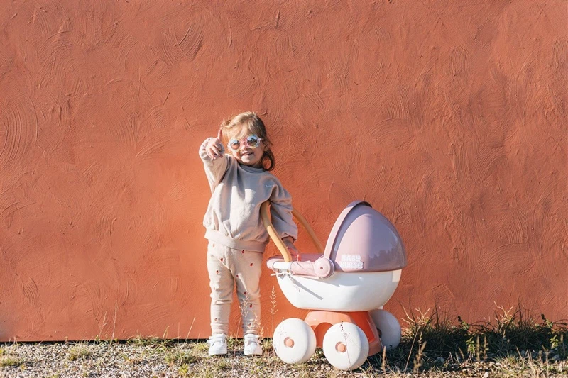 Vežimėlis lėlėms su stogeliu Smoby Baby Nurse