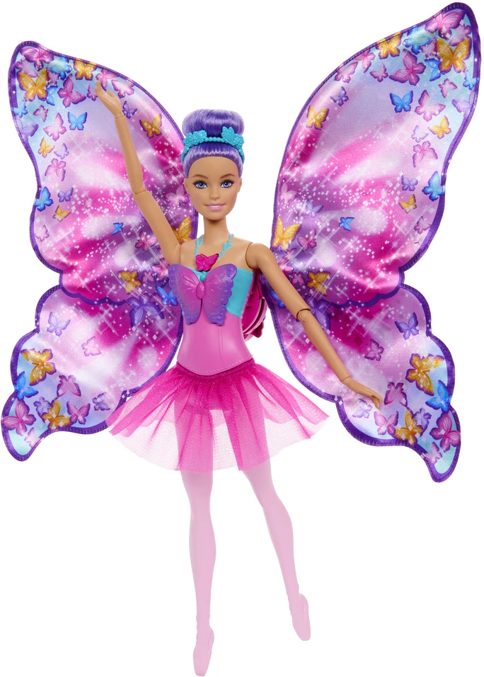 Žaislinė lelė Mattel Barbie Dreamtopia drugelis, HXJ10