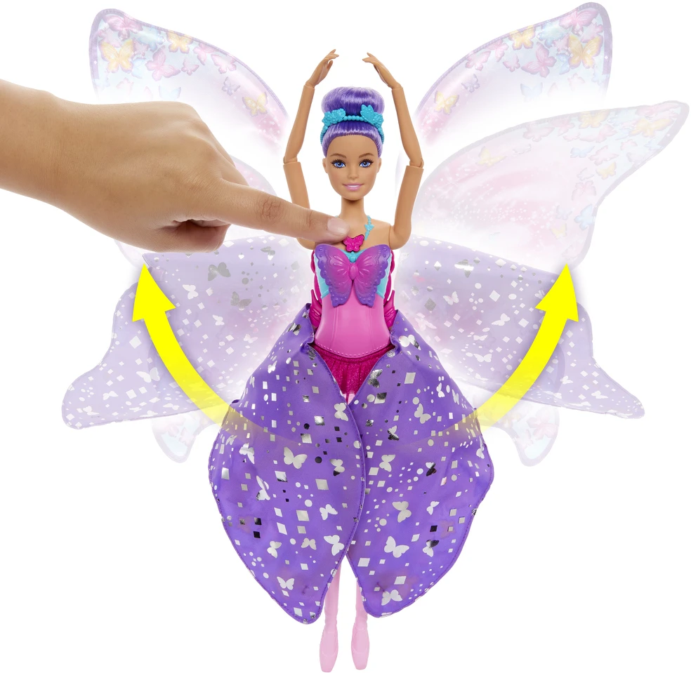 Žaislinė lelė Mattel Barbie Dreamtopia drugelis, HXJ10