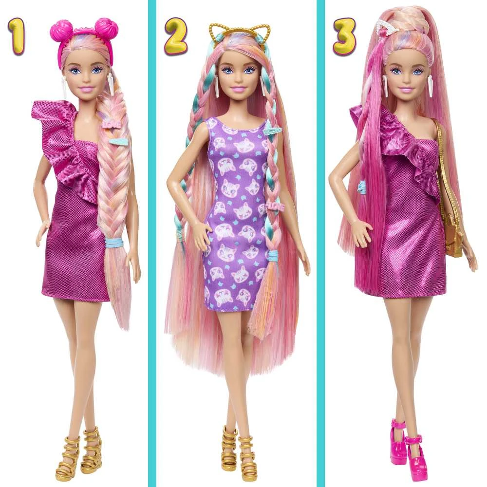 Mattel „Barbie Fun and Fancy Hair“ lėlės rinkinys (JDC85)