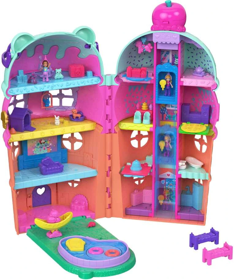 Mattel Polly Pocket Ice Cream House pramogų rinkinys (JFT91)