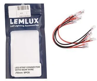 Lemlux CONNECTION LED STRIP 15CM CAB 10MM 5PCS