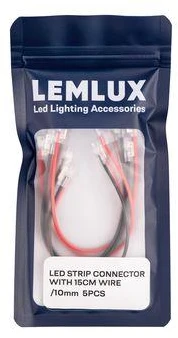 Lemlux CONNECTION LED STRIP 15CM CAB 10MM 5PCS