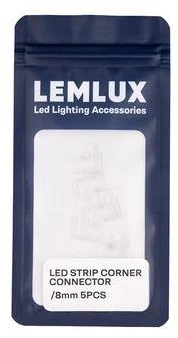 Lemlux CONNECTOR CORNER LED STRIP 8MM 5PCS