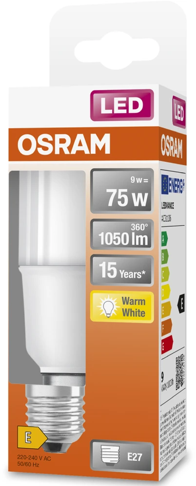 LED lemputė OSRAM, S15, E27, 10 W, 1050 lm, 2700 K