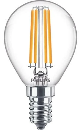Lemputė Philips LED, P45, 2700 °K, E14, 6.5 W, 806 lm