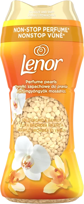 Lenor biserio karoliukai Auksinė orchidėja 195g/15PD