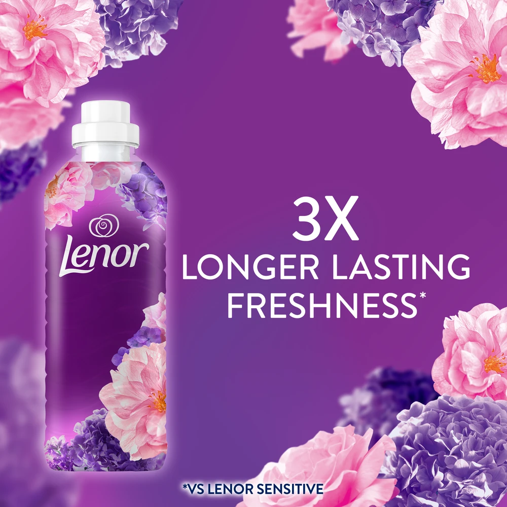 LENOR Audinių minkštiklis "Floral Bouquet" 2x987 ml (94 Skalbimai)
