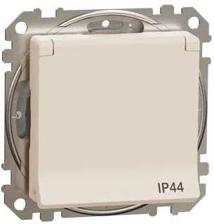 Schneider Electric GN.SCHUKO PRZ.IP44 BEIGE SEDNA APRAŠYMAS