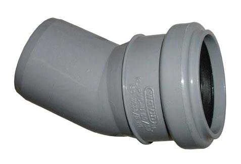 Vidaus kanalizacijos alkūnė, Wavin Ø 40 mm, 30°