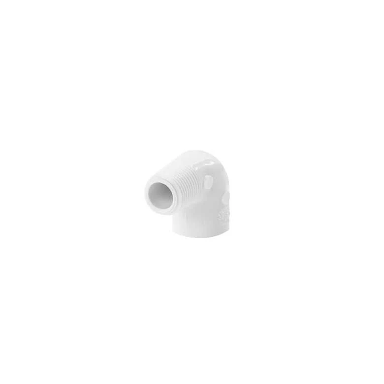 Nibco Alkūnė 410-005, PVC-U, 1/2″x90°, išor. srieg./klij. vidus