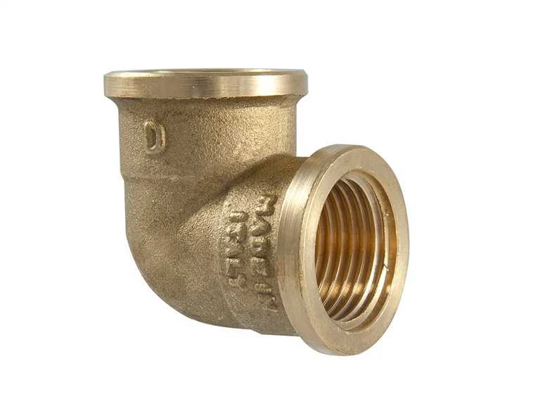 Līkums TDM Brass 200, 90 °, 1 1/4", misiņš