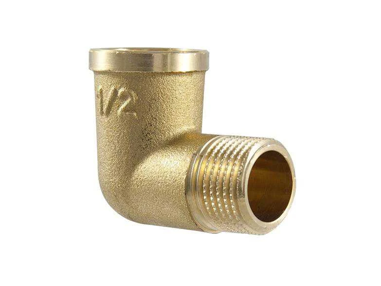 Alkūnė TDM Brass 210P, 90 °, 1/2", žalvaris