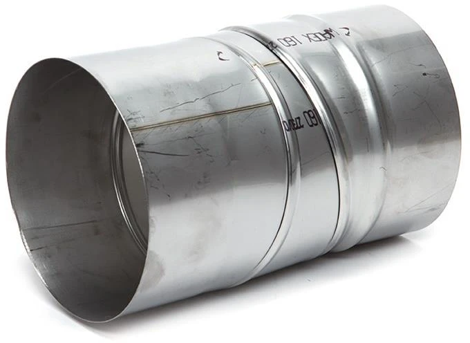 Kaminų alkūnė WADEX 115, D160 mm 45°