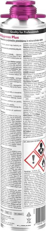 Klijai polistirolui CERESIT CT84 850 ml.