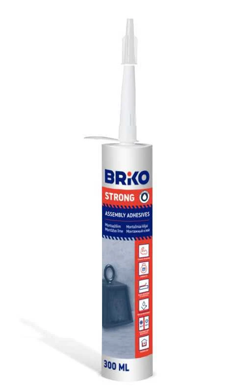 Klijų rinkinys Briko Universal Strong, 0,3 l, balta spalva.