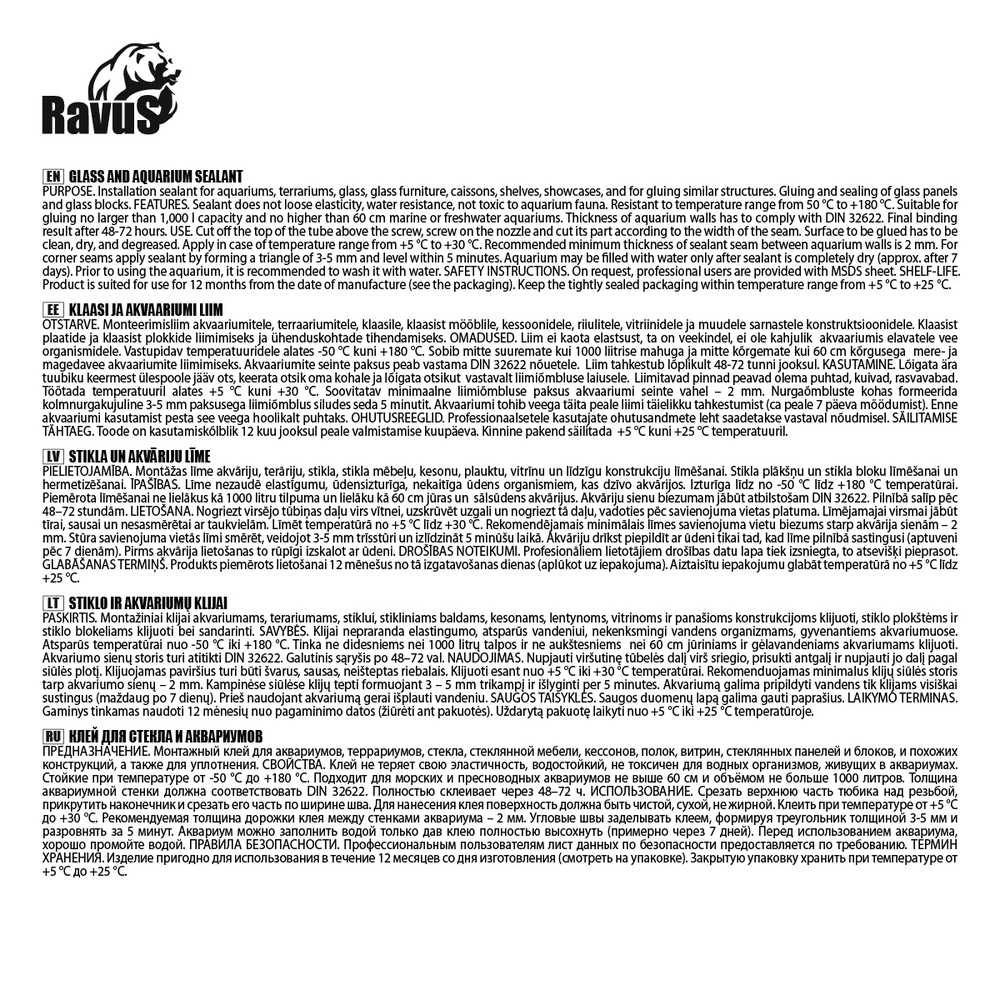 Krups GLASS GLUE CLEAR RAVUS 300 ML