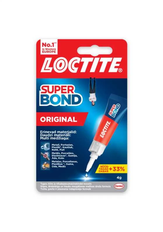 Universalūs klijai LOCTITE SUPER ATTAK Universal, 4 g