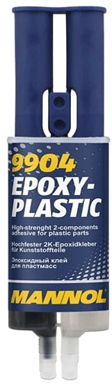 Automobilių epoksidiniai dvikomponenčiai plastiko klijai Mannol, 30 ml