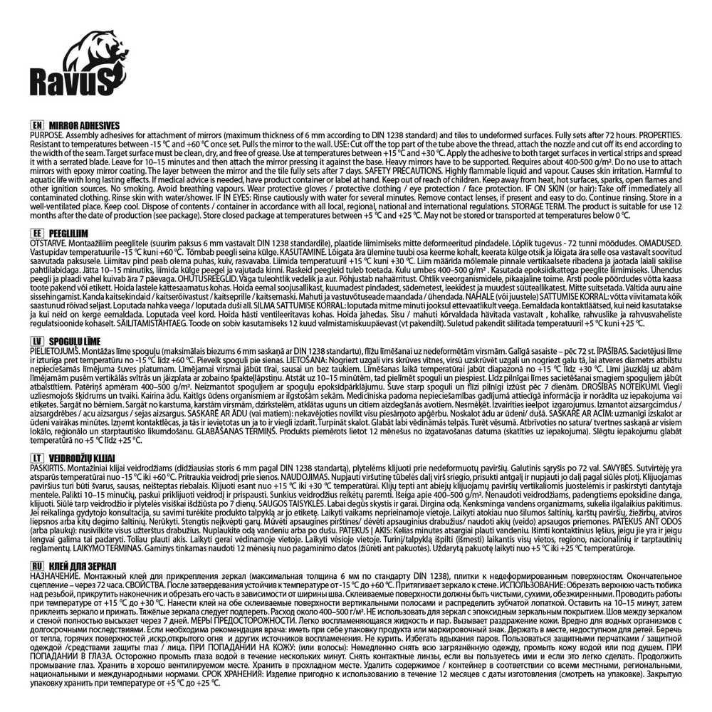 Krups MIRROR GLUE RAVUS MIRROR 300 ML