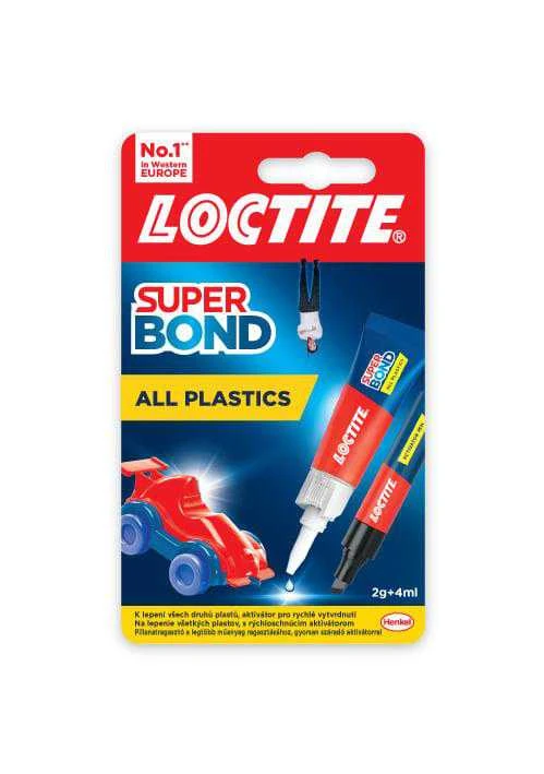 Plastiko klijai LOCTITE Super Bond All Plastics, 2 g + 4 ml