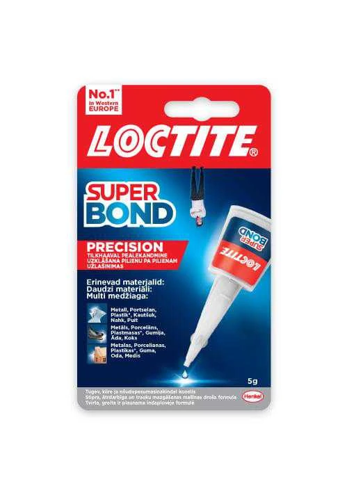 Universalūs klijai LOCTITE SUPER Bond Precision, 5 g