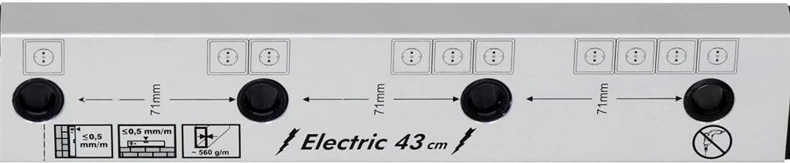 Līmeņrādis Kovine LAGE2V043EL, 430 mm, 0.28 kg