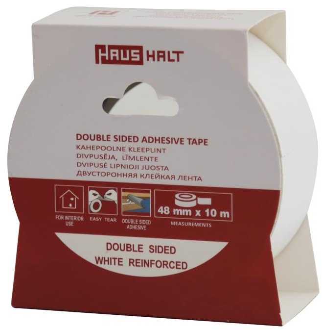 Dvipusė lipni juosta Haushalt, 10 m, 48 mm