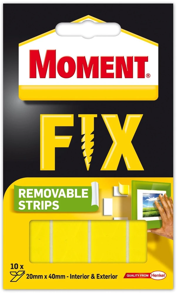 DVIPUSĖ LIPNIOJI JUOSTA „MOMENT SUPER FIX REMOVABLE“