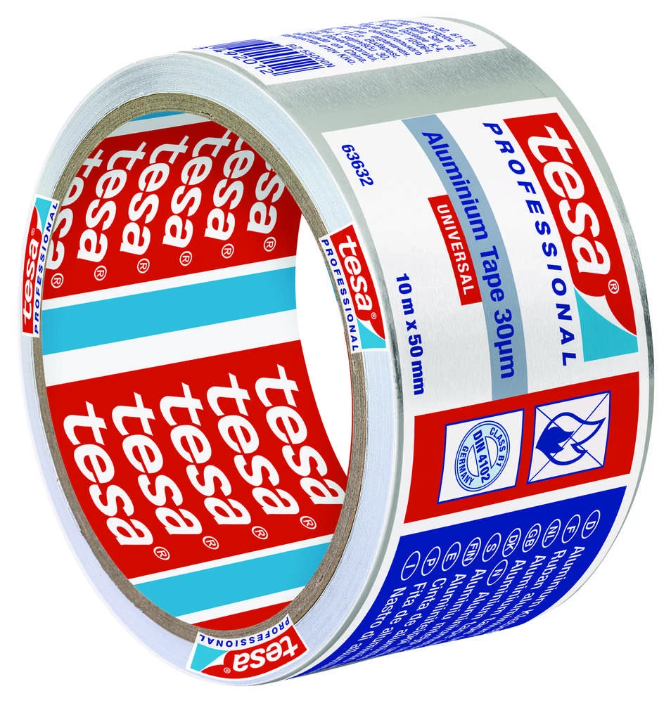 Lipni aliuminio juosta, Tesa Universal, 10 m x 50 mm