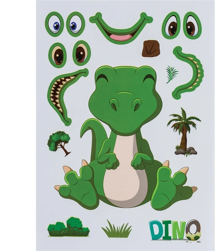 Centrum DECORATION STICKERS SET DINO 3 SHEETS