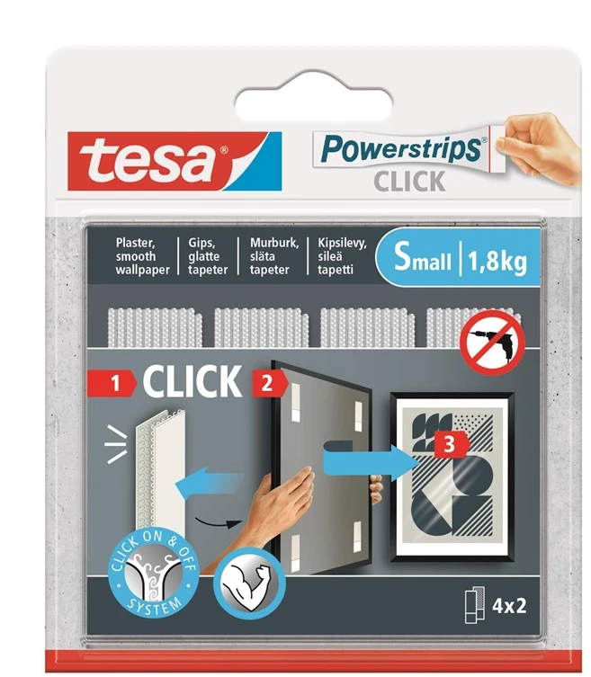 Lipni juostelė Tesa Power-Strips 77720, dvipusė, 0.06 m x 20 mm