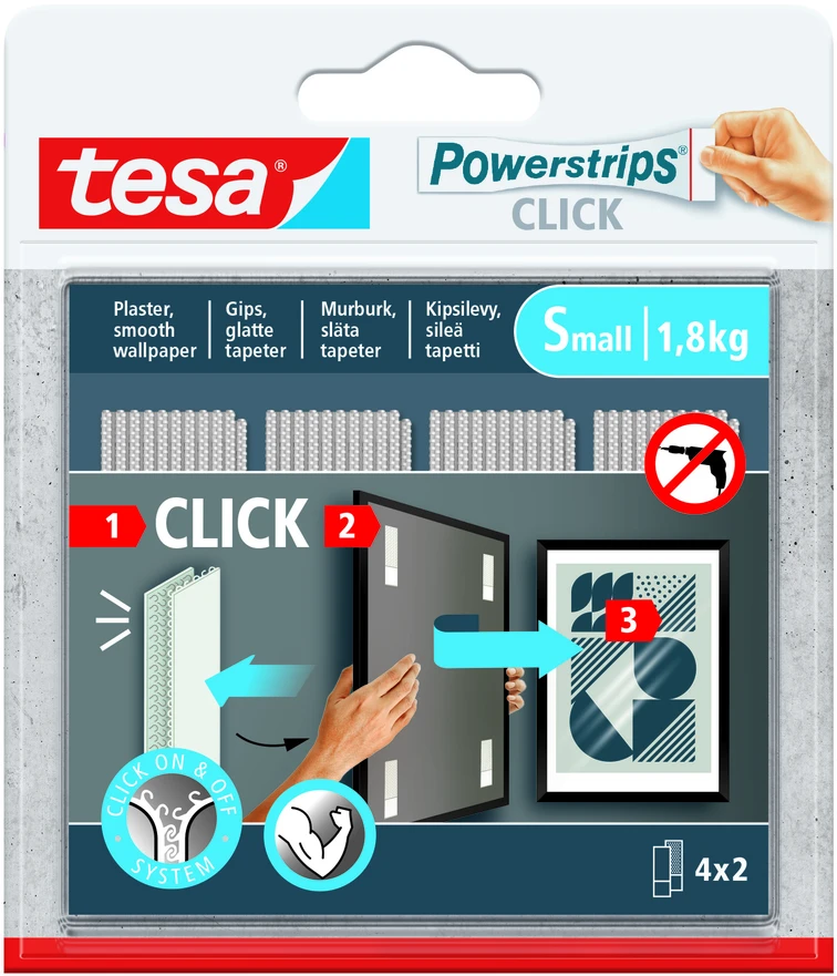 Lipni juostelė Tesa Power-Strips 77720, dvipusė, 0.06 m x 20 mm
