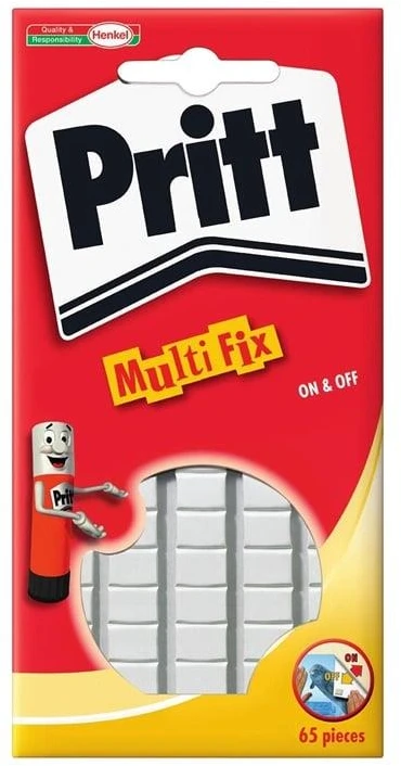 Dvipusiai lipnūs kvadratėliai Pritt Multitack, 65 vnt.