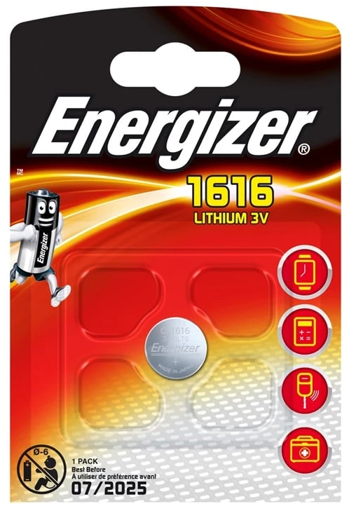 Litija baterija Energizer BELK3, CR1616, 3 V