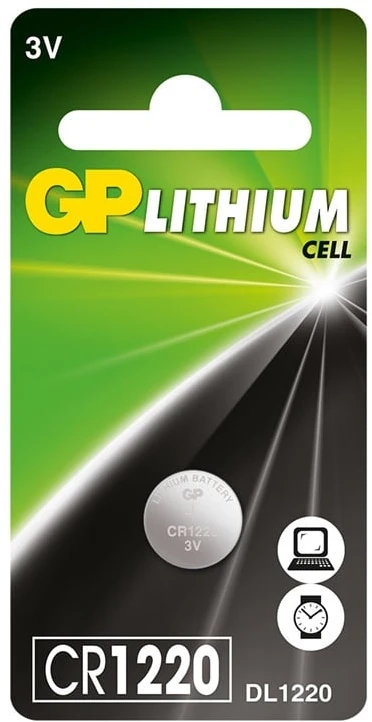 Litija baterija GP GPPBL1220000, CR1220, 3 V
