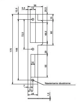 Staktos plokštelė Lob RP851P, cinkuota