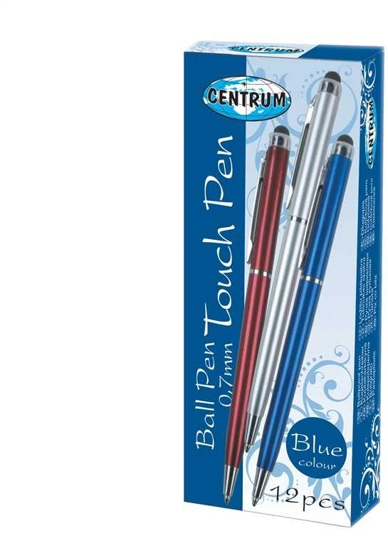 Tušinukas CENTRUM TOUCH 0.7 mm, ivairių spalvų korpusas, mėlyna