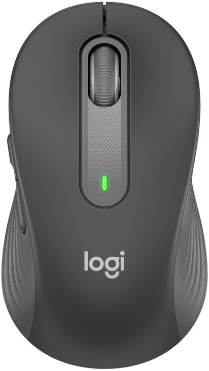 LOGITECH Signature M650 verslui pelė optinė 5 mygtukai belaidė Bluetooth 2.4 GHz Bolt USB imtuvas grafito