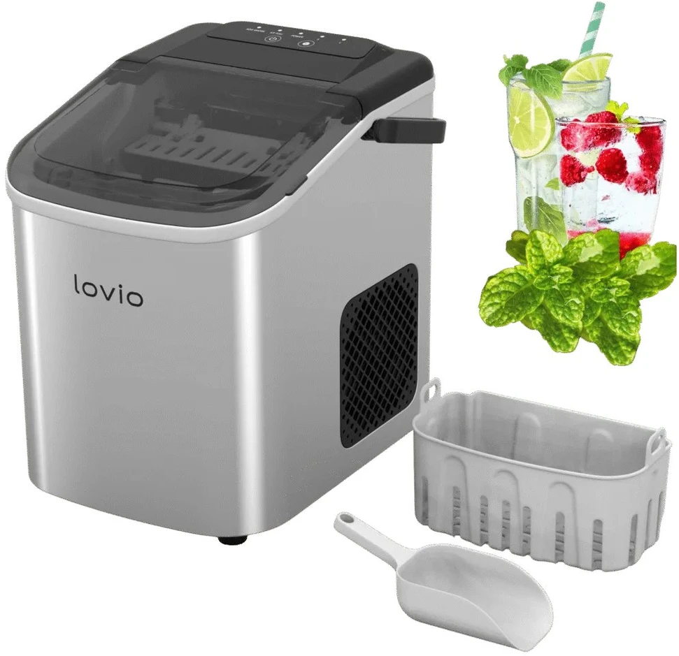 „Lovio LVIM001SL Crystal Ice“ namų ledo gaminimo aparatas
