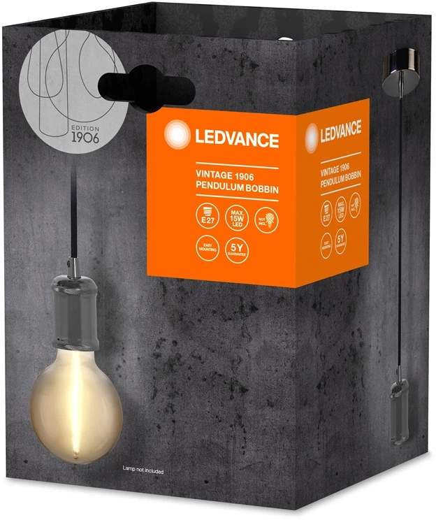 Kabelis Ledvance/Osram 1906 PENNDULUM, 25 W, 10 cm x 10 cm x 16.25 cm